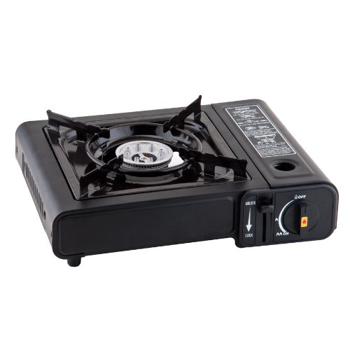 Portable Gas Stove Single Burner Butane Gas Cooker, Outdoor Camping Portable Cassette Stove for Picnic Travel Home Kitchen Cooking