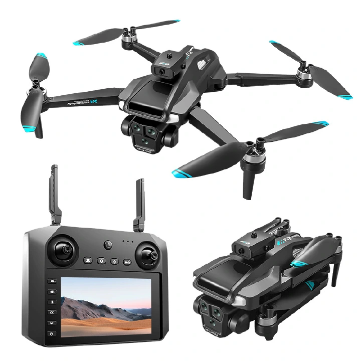 Drone For Adult,4.5" Screen,5G Remote Controller With Camera,6K HD Camera FPV Live Video,Altitude Hold Gesture Selfie One Key Take Off Landing 3D Flips Waypoint Fly Drone