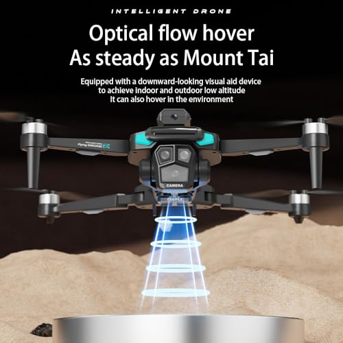 Drone For Adult,4.5" Screen,5G Remote Controller With Camera,6K HD Camera FPV Live Video,Altitude Hold Gesture Selfie One Key Take Off Landing 3D Flips Waypoint Fly Drone