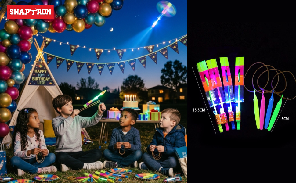 Return Gifts For Birthday Party for Kids  Flying Slinger for kids return gifts| Helicopter Toy Return Gifts| Catapult for Kids| Slingshot Flying Copters Outdoor Game for Girls & Boys
