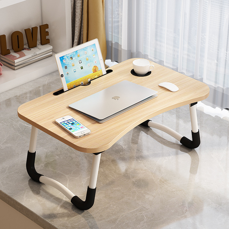 Homes Table Laptop Study Bed Home Wooden Foldable Students Stand Office Computer Desk Folding Work Tables Laptops Portable (Wood),Foldable Wooden Mini Lapdesk for Couch, Sofa Bed   （60*40cm）