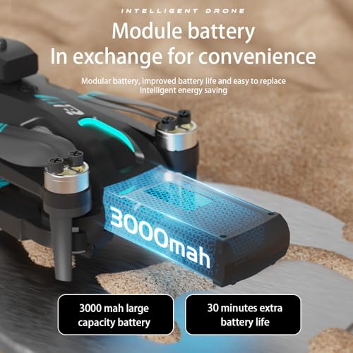 Drone For Adult,4.5" Screen,5G Remote Controller With Camera,6K HD Camera FPV Live Video,Altitude Hold Gesture Selfie One Key Take Off Landing 3D Flips Waypoint Fly Drone