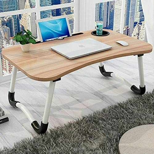 Homes Table Laptop Study Bed Home Wooden Foldable Students Stand Office Computer Desk Folding Work Tables Laptops Portable (Wood),Foldable Wooden Mini Lapdesk for Couch, Sofa Bed   （60*40cm）