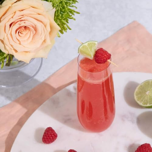 1/2/3/4PCS Stemless Champagne Flutes Elegant All-Purpose Wine Drinking Glassware Beverage Cups for Water, Juice, Beer, Liquor, Whiskey & Home Bar Decor