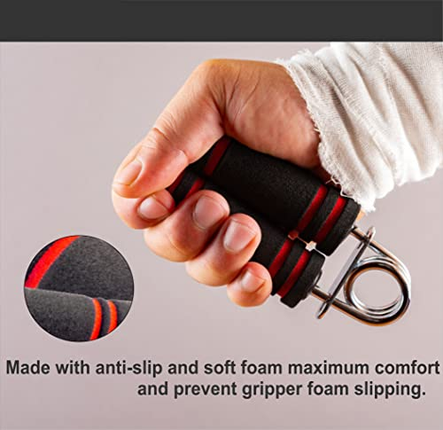 Best Foam Hand Grip (Pack of 2) for Training,Exercise and Gym/Men, Women Red Hand Grip