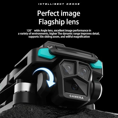 Drone For Adult,4.5" Screen,5G Remote Controller With Camera,6K HD Camera FPV Live Video,Altitude Hold Gesture Selfie One Key Take Off Landing 3D Flips Waypoint Fly Drone