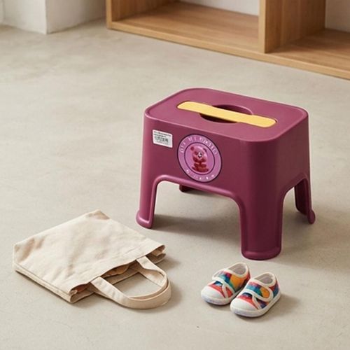 Portable Plastic Stool Heavy Duty with Handle Heavy Duty Plastic Step Stool for Adults Non-Slip Stepping Stool For Kids Home Kitchen Bathroom
