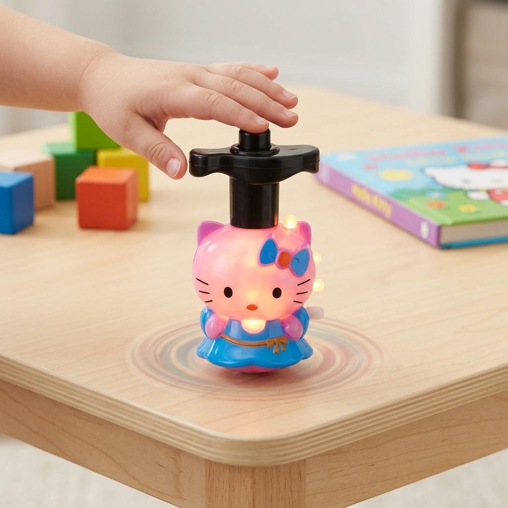 Spinning Top Toy with LED Light & Music Launcher For Kids Birthday Gift Party Favors Goodie Bag Stuffers for Kids, School Prizes for Boys & Girls