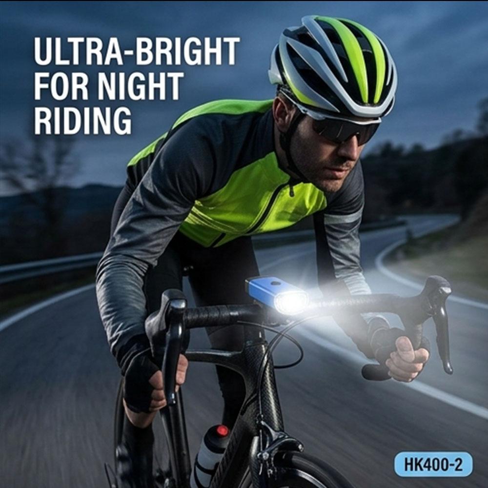 Bike Light High Lumens Super Bright Bicycle Safety LED Light Ultra Bright 3 Modes Waterproof Front and Tail Light Set for Night Riding Cycling