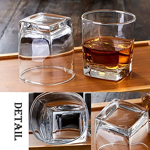 2/4/6PCS Drinkware  Series Short Tumbler - Transparent Water, Juice, Beer, Wine Glass Set