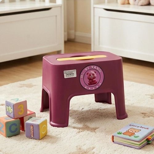 Portable Plastic Stool Heavy Duty with Handle Heavy Duty Plastic Step Stool for Adults Non-Slip Stepping Stool For Kids Home Kitchen Bathroom