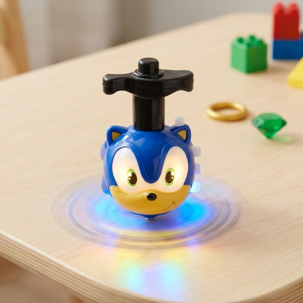 Spinning Top Toy with LED Light & Music Launcher For Kids Birthday Gift Party Favors Goodie Bag Stuffers for Kids, School Prizes for Boys & Girls
