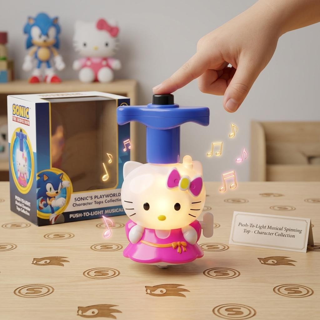 Spinning Top Toy with LED Light & Music Launcher For Kids Birthday Gift Party Favors Goodie Bag Stuffers for Kids, School Prizes for Boys & Girls
