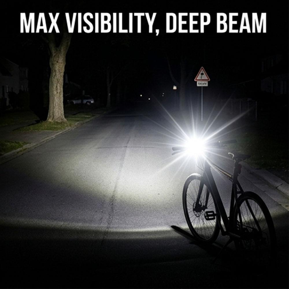 Bike Light High Lumens Super Bright Bicycle Safety LED Light Ultra Bright 3 Modes Waterproof Front and Tail Light Set for Night Riding Cycling