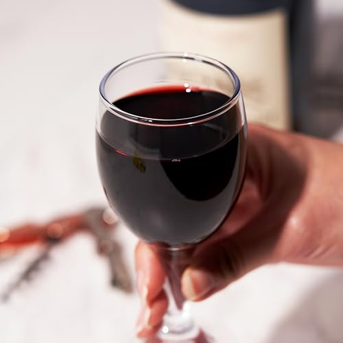 Small Wine Glasses, Modern Stemmed Glassware for Red Wines, Wine Tasting Events, Dinner Parties, Home Bar Essentials, Clear Mini Drinking Glasses