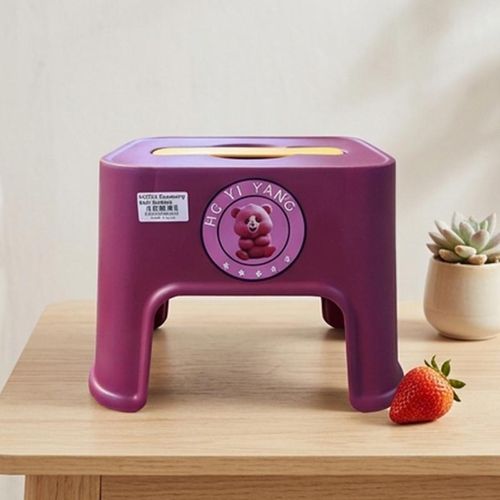 Portable Plastic Stool Heavy Duty with Handle Heavy Duty Plastic Step Stool for Adults Non-Slip Stepping Stool For Kids Home Kitchen Bathroom
