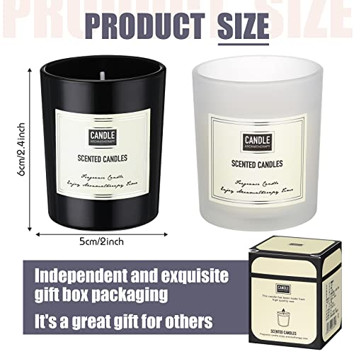 Scented Soy Candles Jar Gift, Elegant Style, Fresh Scent Natural Soy Wax and Fragrance, multiple Scents, Fall Home Decor, Boxed for Birthdays and Christmas, Thank You and Housewarming Gift