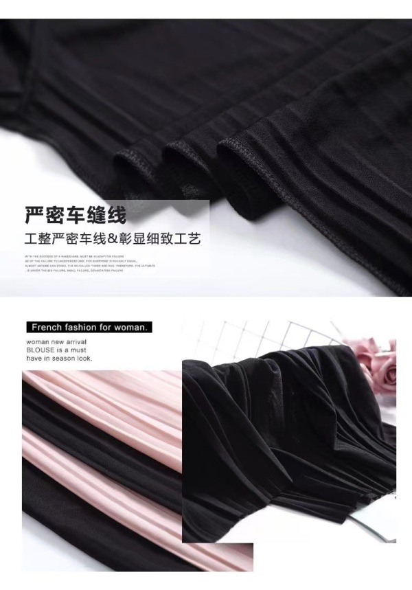 Women Pant High Waist Ruffled Large Size Chiffon Wide Leg Pants Women Pleated Loose Pants Lady Summer Trousers