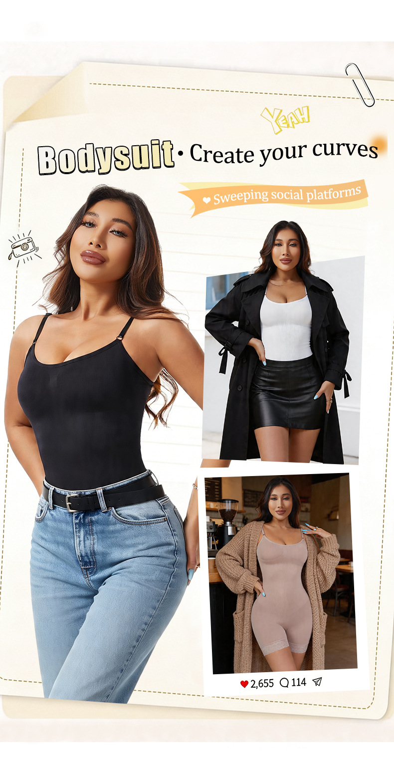 Women Shapewear Jumpsuit Plus Size Tummy Control Butt Lifter Chest Support Slim Body Shaper