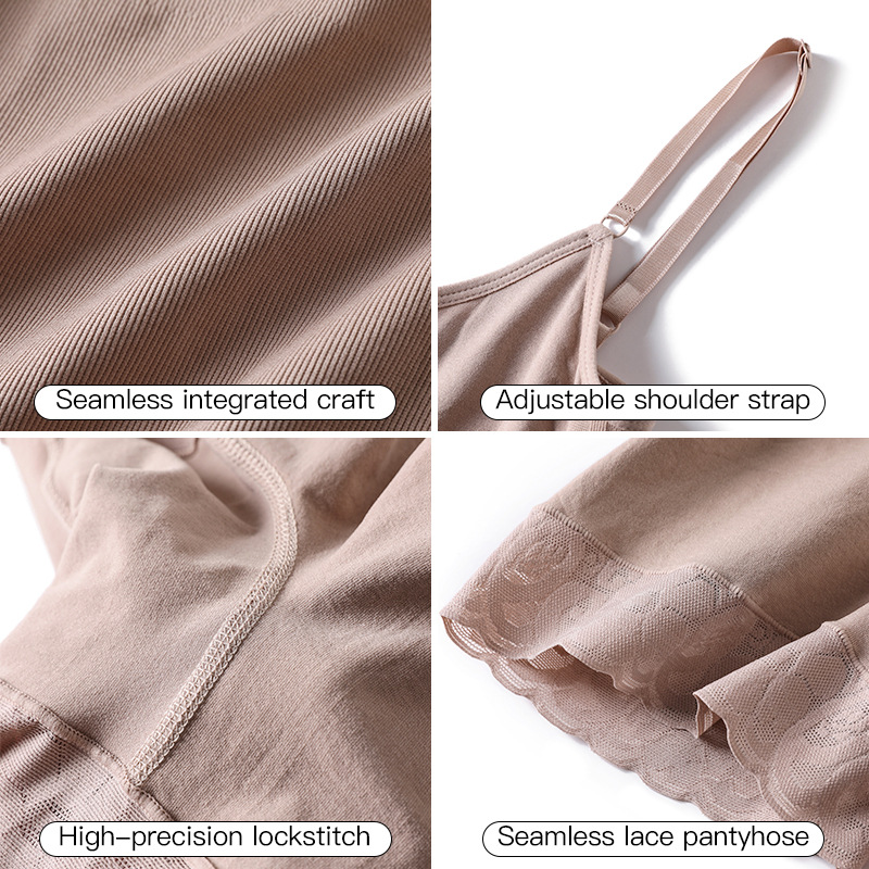 Women Shapewear Jumpsuit Plus Size Tummy Control Butt Lifter Chest Support Slim Body Shaper