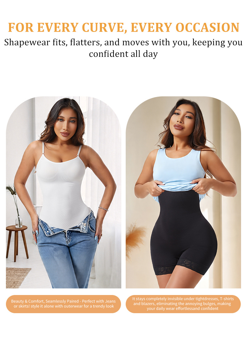 Women Shapewear Jumpsuit Plus Size Tummy Control Butt Lifter Chest Support Slim Body Shaper