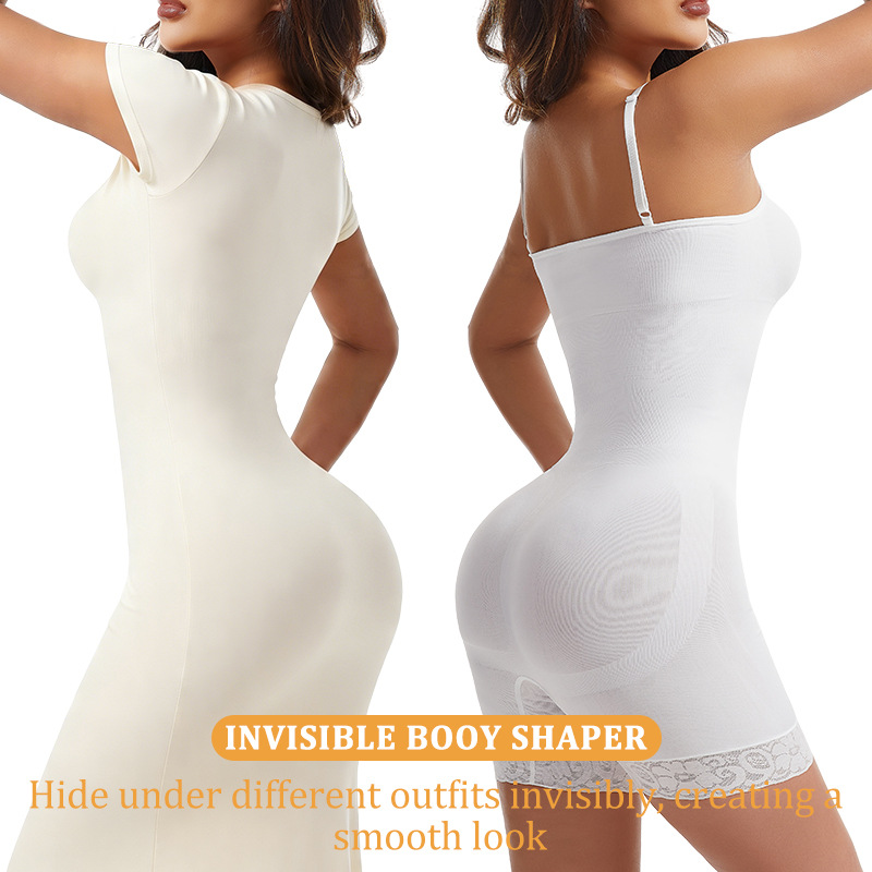 Women Shapewear Jumpsuit Plus Size Tummy Control Butt Lifter Chest Support Slim Body Shaper