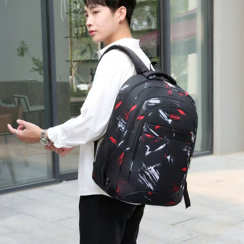 Premium Large Capacity Waterproof Men Backpack Unisex Student School Bag for Primary Middle High School Durable Multi-pocket Laptop Backpack Casual Outdoor Travel Rucksack