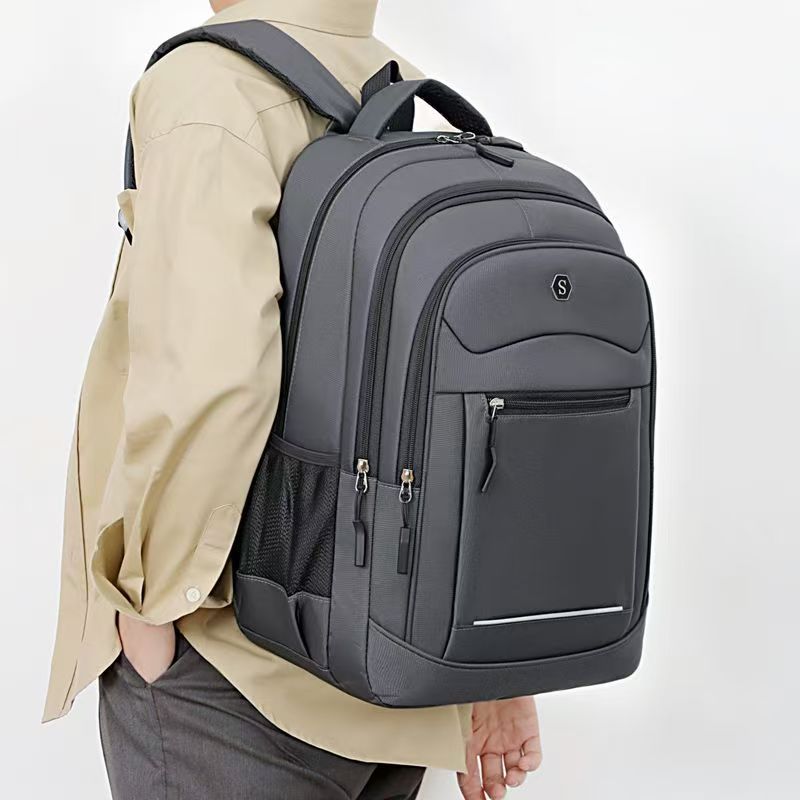Men Fashion Large Capacity Backpack Multifunctional Business Laptop Bag, Casual Travel Rucksack, Durable Waterproof Student School Bag for Outdoor Commute Camping Trip