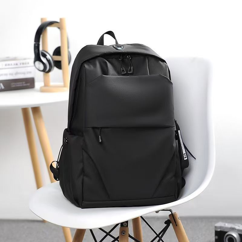 Men's Fashion Backpack Water-Resistant PU Leather 14 Inch Laptop Bag Durable Casual Travel Daypack Lightweight & Multi-Pocket