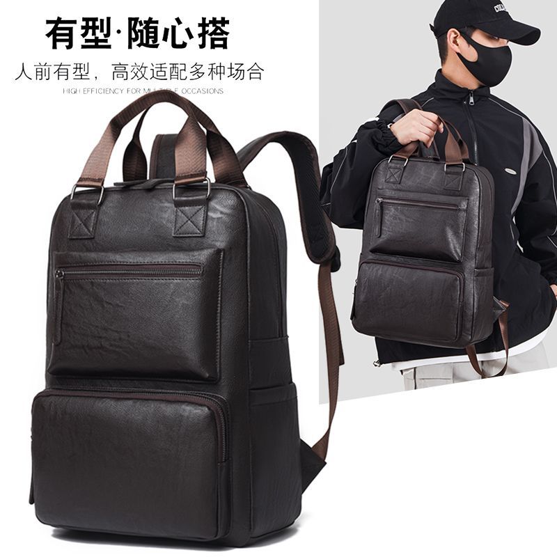 New Arrival Men Large Capacity Backpack Fashion Business Laptop Bag Casual Travel Student School Backpack