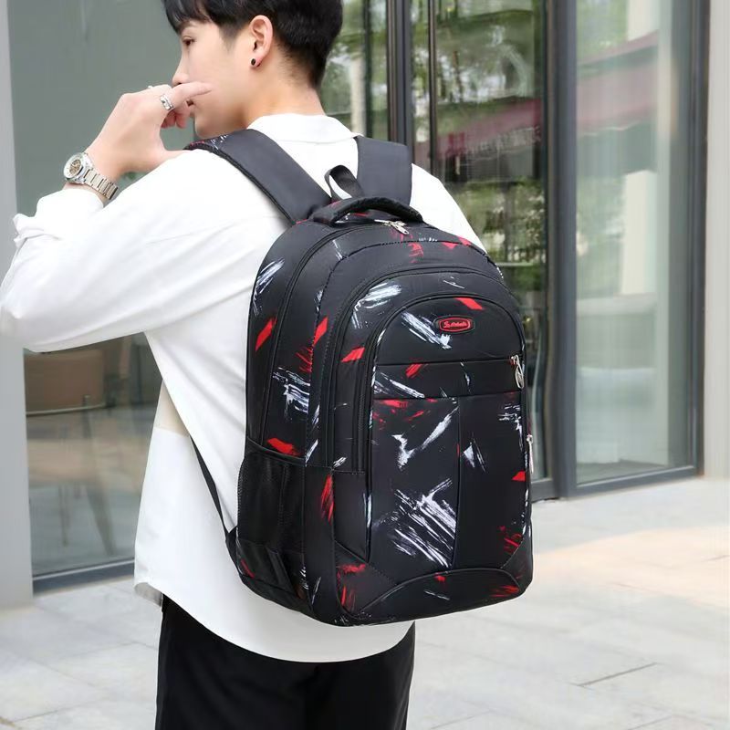 Premium Large Capacity Waterproof Men Backpack Unisex Student School Bag for Primary Middle High School Durable Multi-pocket Laptop Backpack Casual Outdoor Travel Rucksack