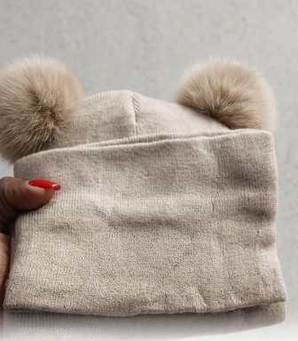 2-in-1 Baby Hat and Scarf Set - Soft Cotton Warm Winter Beanie & Matching Scarf - Cozy Newborn Headwear for Boys & Girls