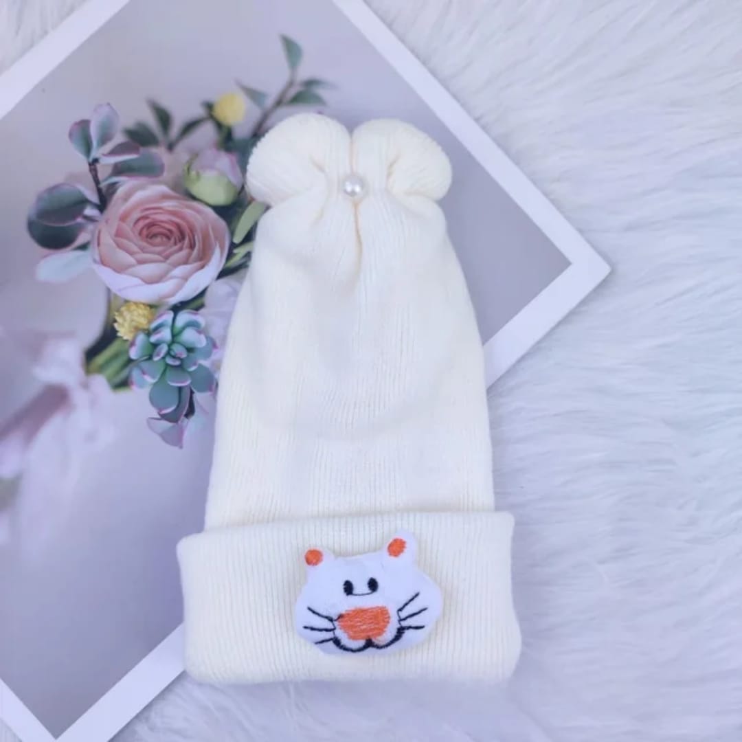 Soft Knitted Newborn Baby Cap – Warm Winter Beanie Hat for Boys & Girls (0–24 Months)