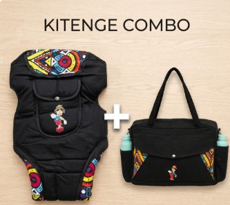 2-in-1 Premium Baby Travel System: Ergonomic Carrier & Spacious Diaper Bag Matching Bundle