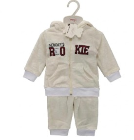 Premium Soft Cotton Baby Tracksuit - Hooded Zipper Top + Matching Joggers 9-12 months