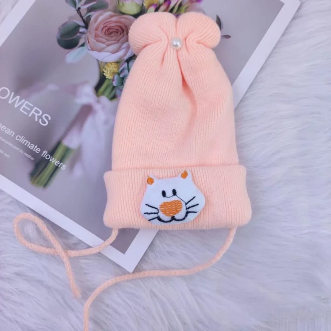 Soft Knitted Newborn Baby Cap – Warm Winter Beanie Hat for Boys & Girls (0–24 Months)