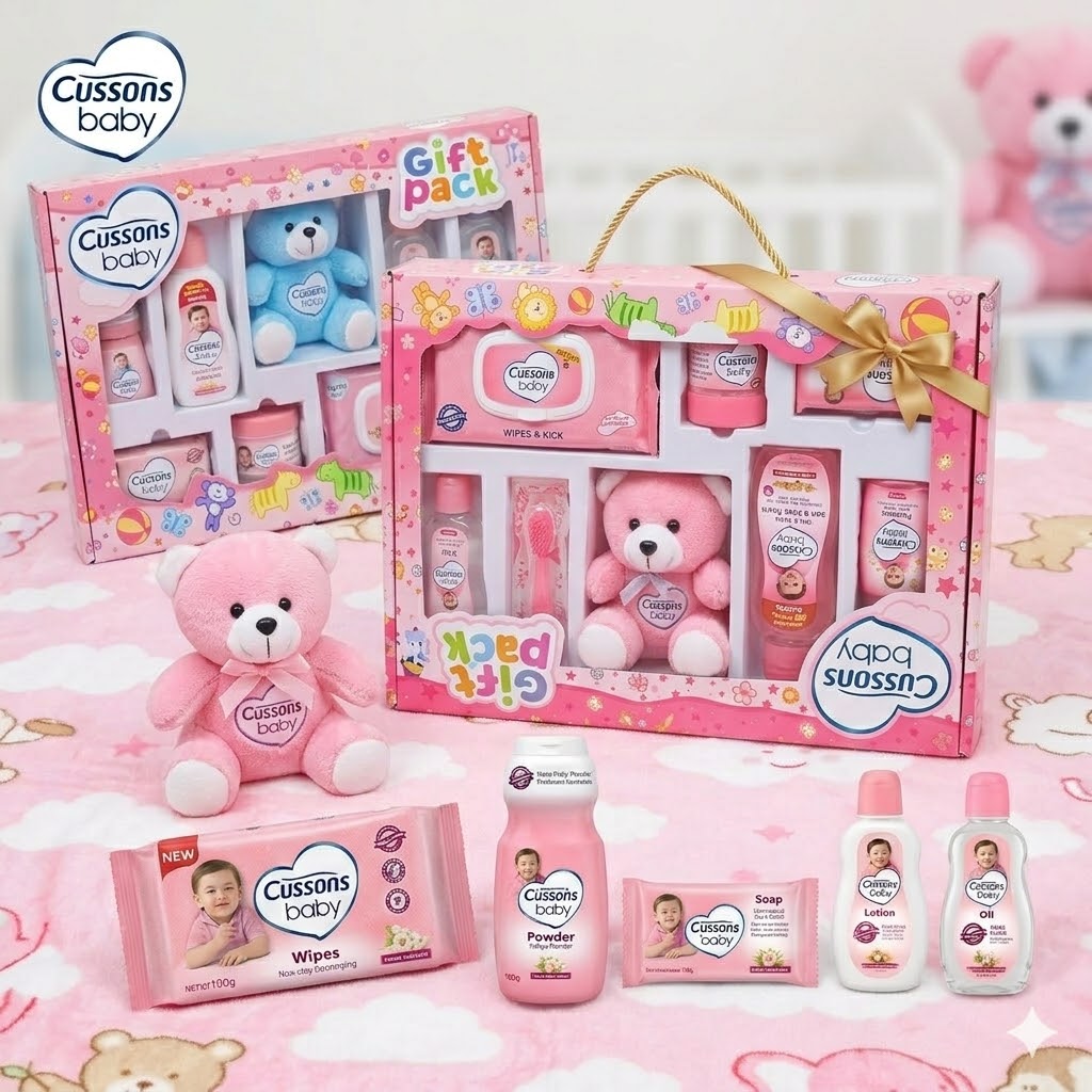 Cussons Baby Gentle Skin Care Gift Pack – 7 Essential Care Items