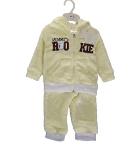 Premium Soft Cotton Baby Tracksuit - Hooded Zipper Top + Matching Joggers 9-12 months