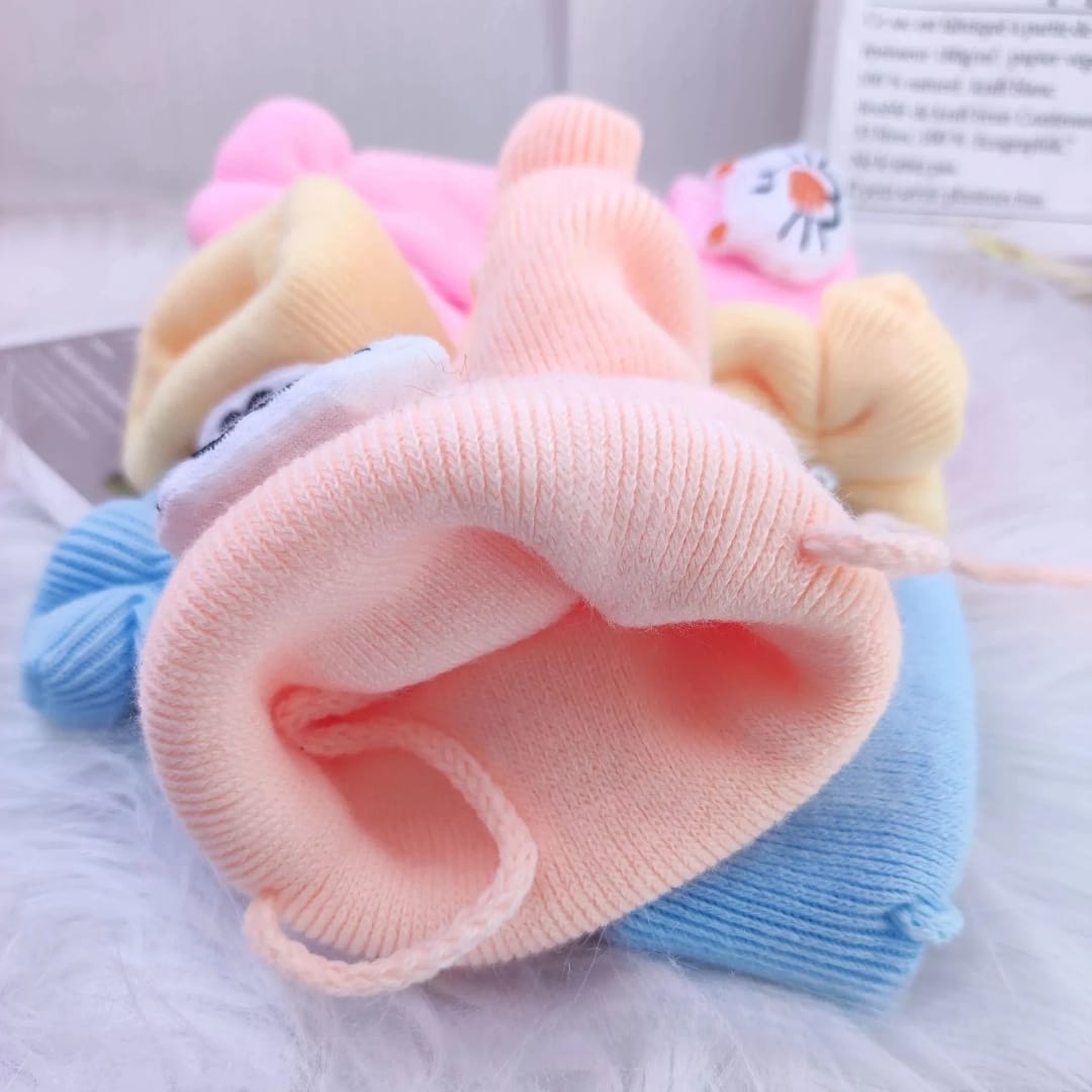 Soft Knitted Newborn Baby Cap – Warm Winter Beanie Hat for Boys & Girls (0–24 Months)