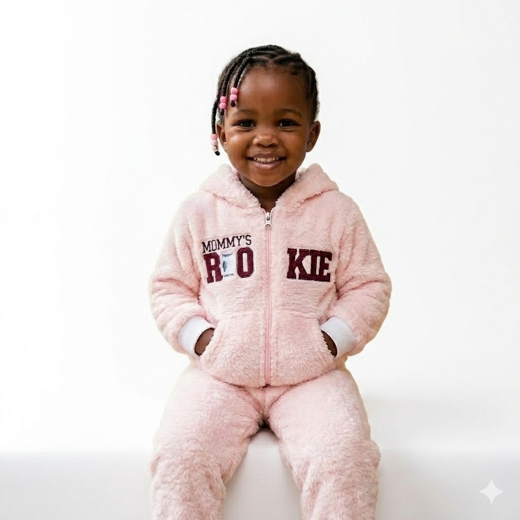 Premium Soft Cotton Baby Tracksuit - Hooded Zipper Top + Matching Joggers Age 9-12 months
