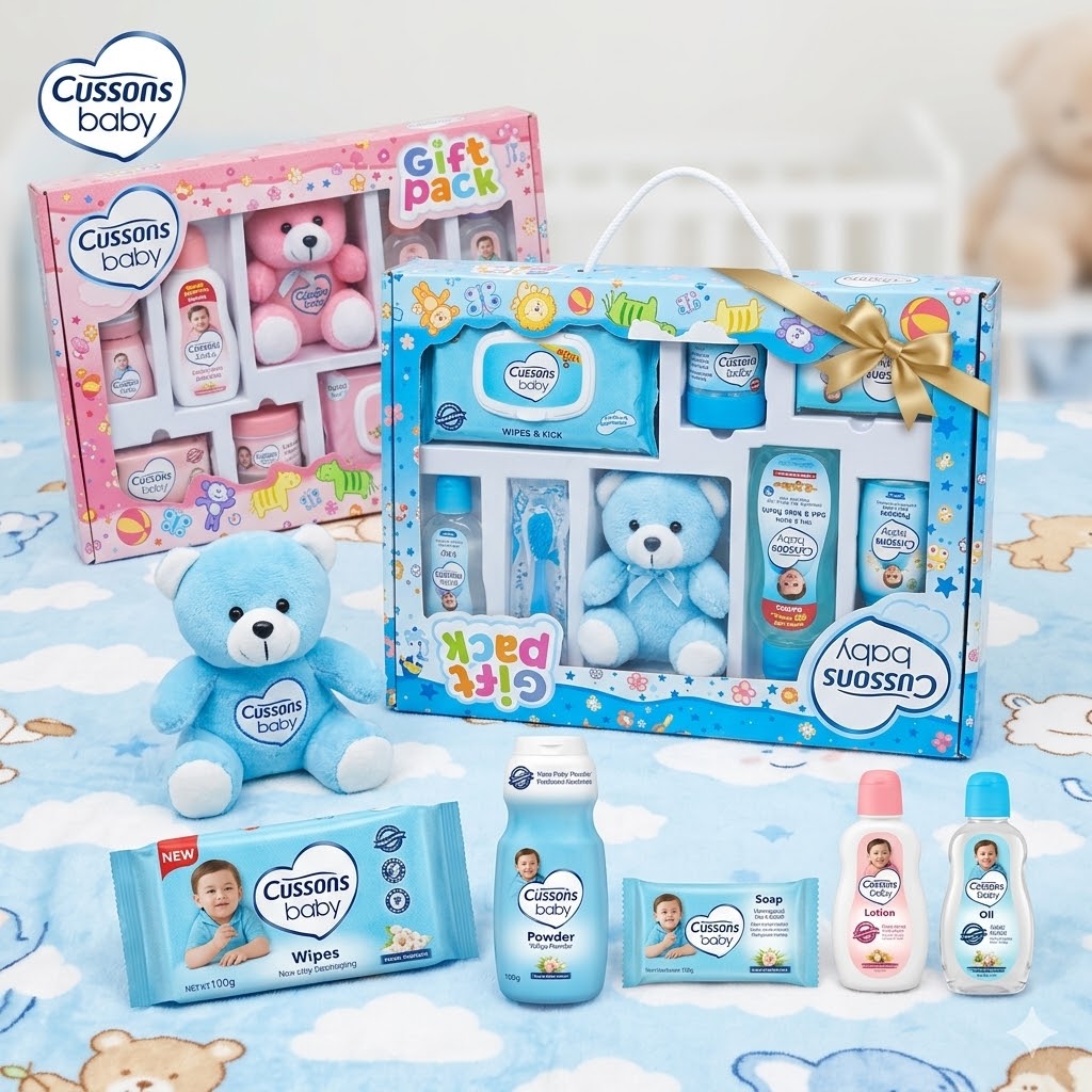 Cussons Baby Gentle Skin Care Gift Pack – 7 Essential Care Items