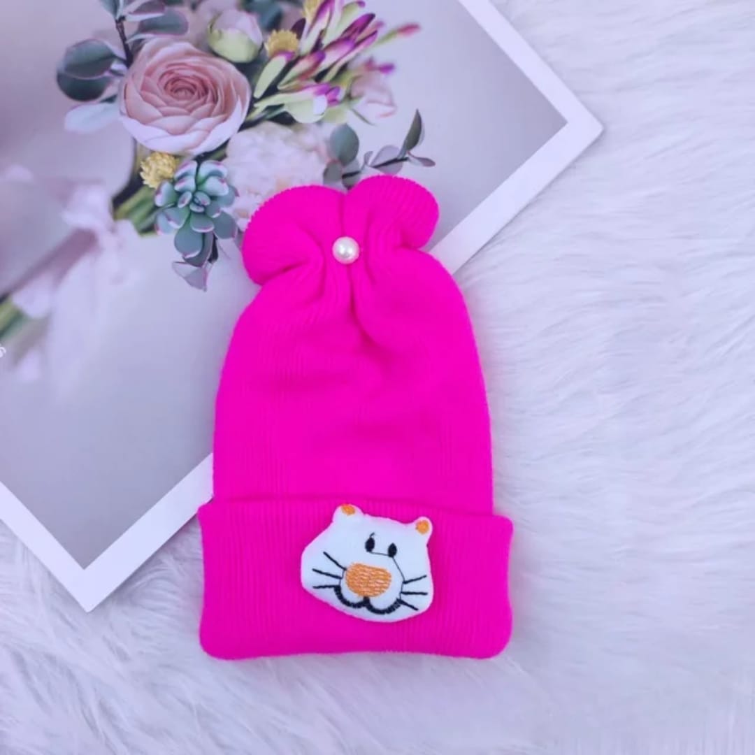 Soft Knitted Newborn Baby Cap – Warm Winter Beanie Hat for Boys & Girls (0–24 Months)