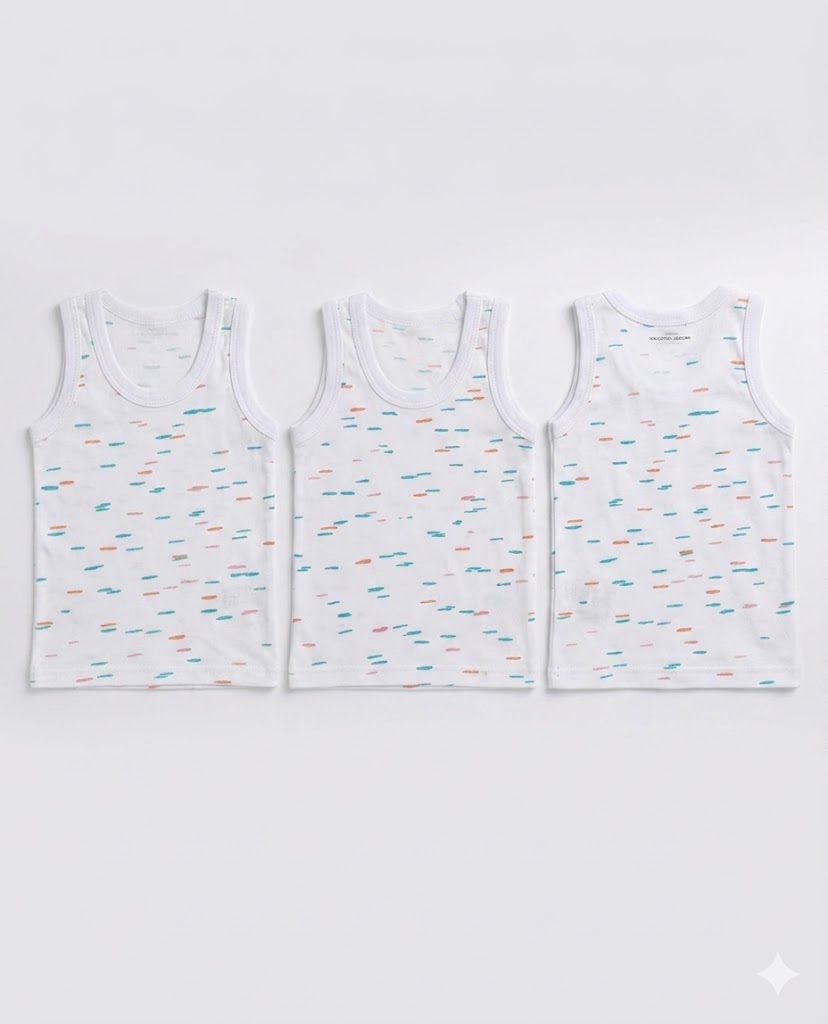 Unisex Cotton Vests for Newborn Babies - Soft, Breathable Infants Underwear Singlets
