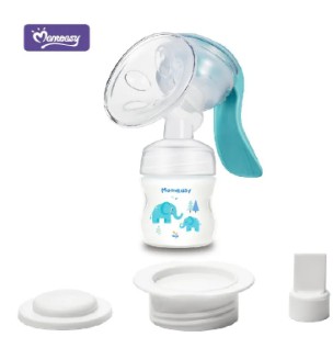 Momeasy Manual Breast Pump – Anti-Countercurrent Design for Hygiene | Portable & Silent | Comfortable High-Efficiency Suction | BPA-Free Baby Feeding Essentials