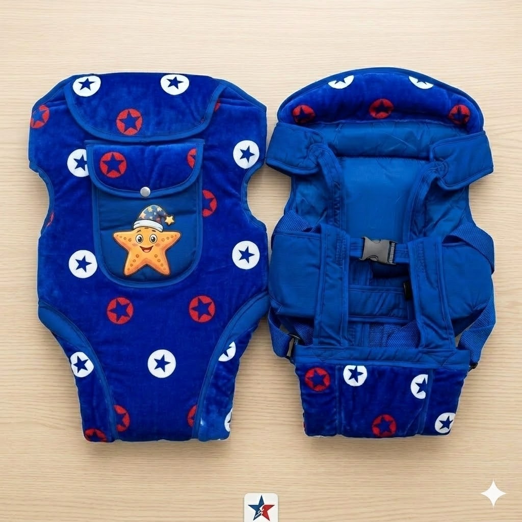 Ergonomic Front & Back Baby Carrier Nest with Adjustable Straps -with stars