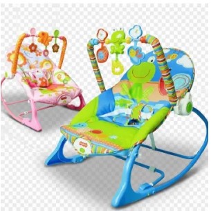 Infant to Toddler Baby Rocker with Soothing Vibrations & Musical Toy Bar – Adjustable Feeding & Sleeping Chair for Newborns to Toddlers