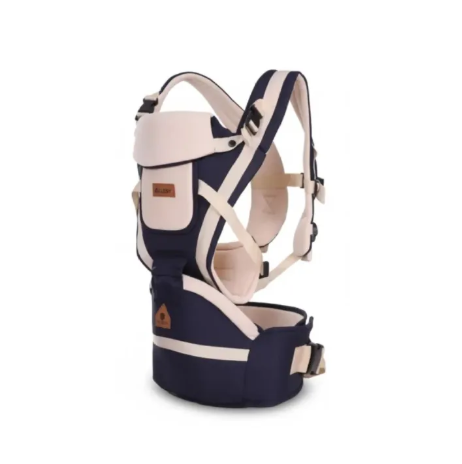 Breathable 3D Style Cotton Baby Carrier with Hip Seat – , Ergonomic Infant to Toddler Front & Back Carrier, Adjustable, Comfortable, Durable & Hands-Free Babywearing