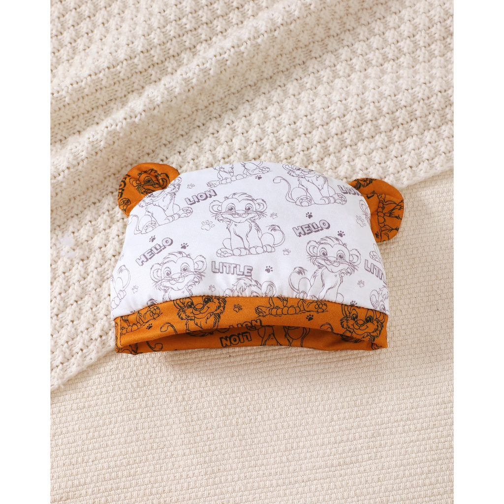 Set for 0-9Months Newborn&Toddler Baby Unisex Kids Three Autumn and Winter Sets of Little Tiger Ha Clothes Paired with Yellow Ha Clothes and Cute Hats