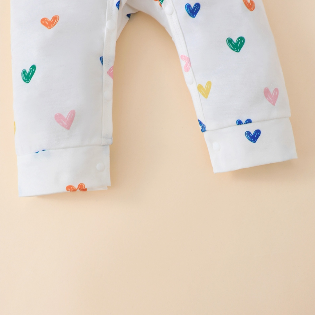 Baby White Long Sleeve jumpsuit Pink Bear Hat Set 1-18 Months Male and Female Baby Spring and Autumn Crawling Clothes Outing Full Moon Gift