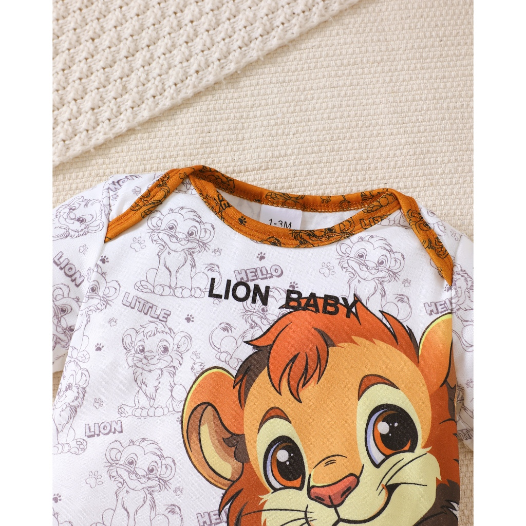 Set for 0-9Months Newborn&Toddler Baby Unisex Kids Three Autumn and Winter Sets of Little Tiger Ha Clothes Paired with Yellow Ha Clothes and Cute Hats